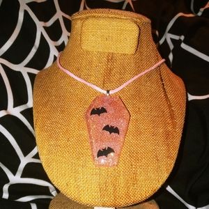 ❤️ Kawaii goth Coffin Resin Necklace